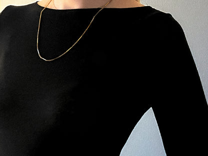 Vintage Gold Fancy Link & Bar Chain Necklace