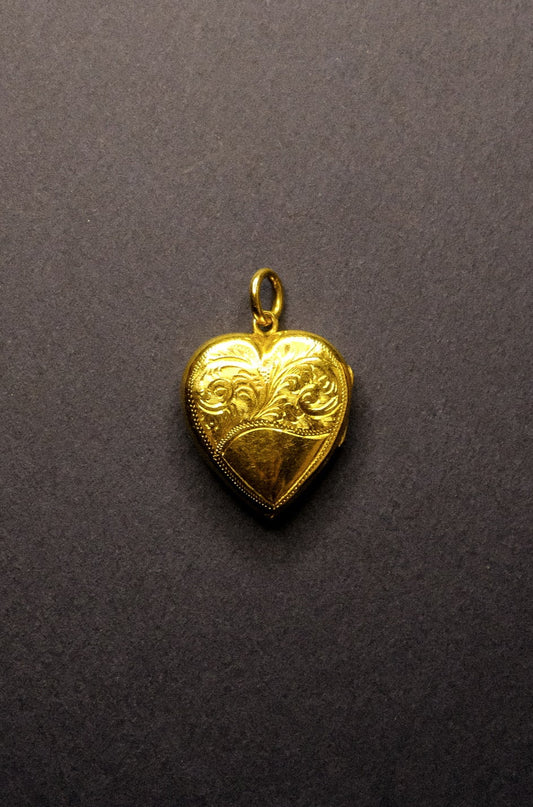 Antique Gold Heart Locket