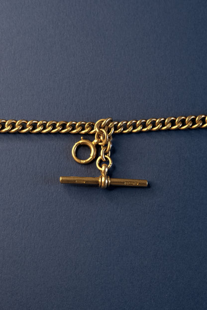 9ct Rose Gold Graduated Albert Chain Necklace